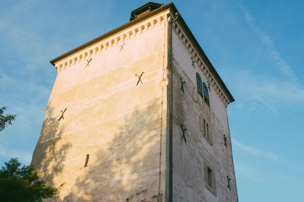 Zagreb attraction Lotrščak tower colorful