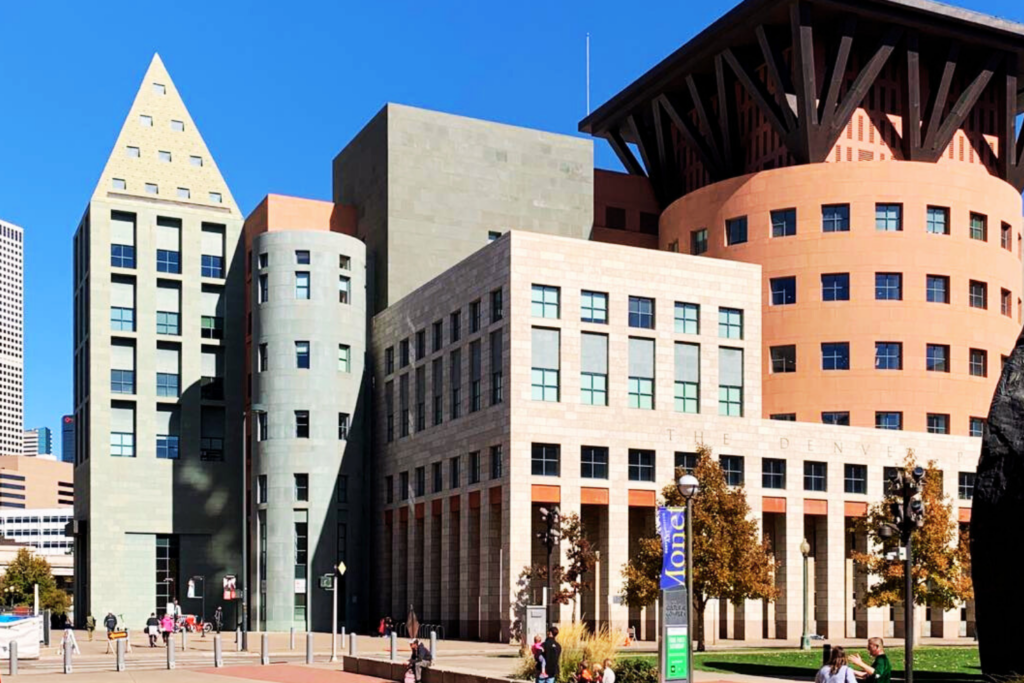 Central Library, Denver, architecture, books, attraction, colorful